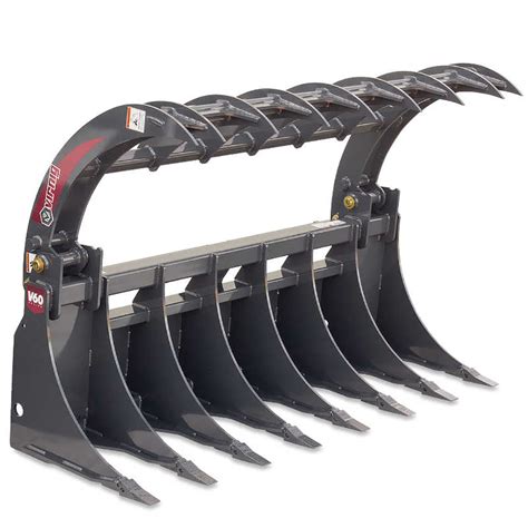 root grapple rake attachment for skid steer|everything attachments root rake grapple.